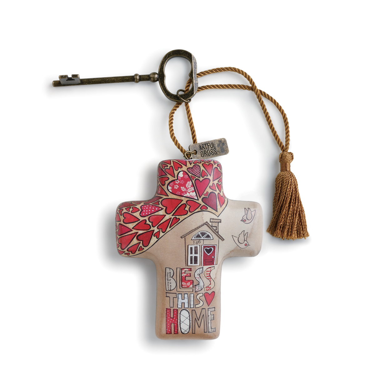 Artful Cross - 11.5cm Bless this Home