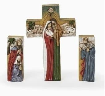 Nativity Cross Blocks, 3-piece Set