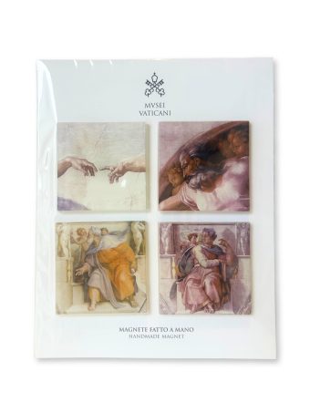 Glass Sistine magnets (Set of 4)