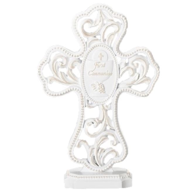 Roman Gw First Communion - 17cm Table Cross