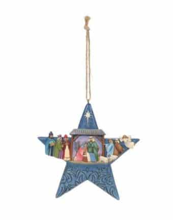 Heartwood Creek - 11cm Star Wth Nativity Scene Ho