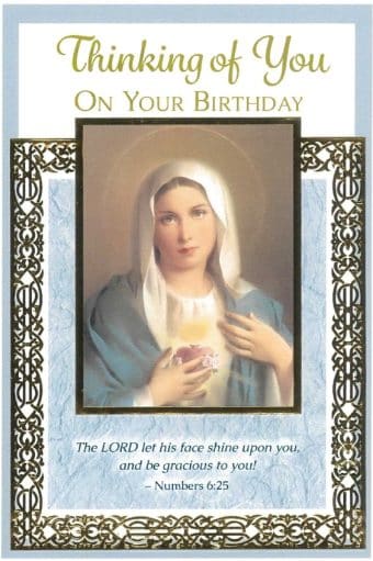 Card: Thinking of You on Your Birthday (Numbers 6:25)