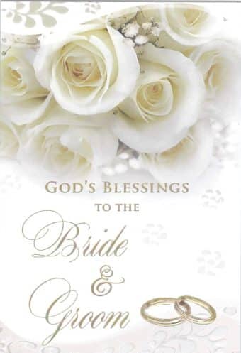 Card: God's Blessings to the Bride and Groom
