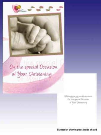 Card Christening Girl