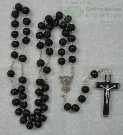 Wood Rosary (black) 8mm