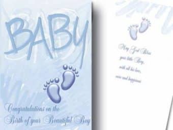Card Baby Boy Congratulations