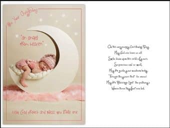 On Your Christening Card Girl