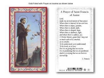 Holy Card: St Francis of Assisi