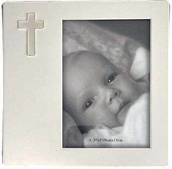 Russell Collection Giftware - Photo Frame Cross 9cm x 13cm