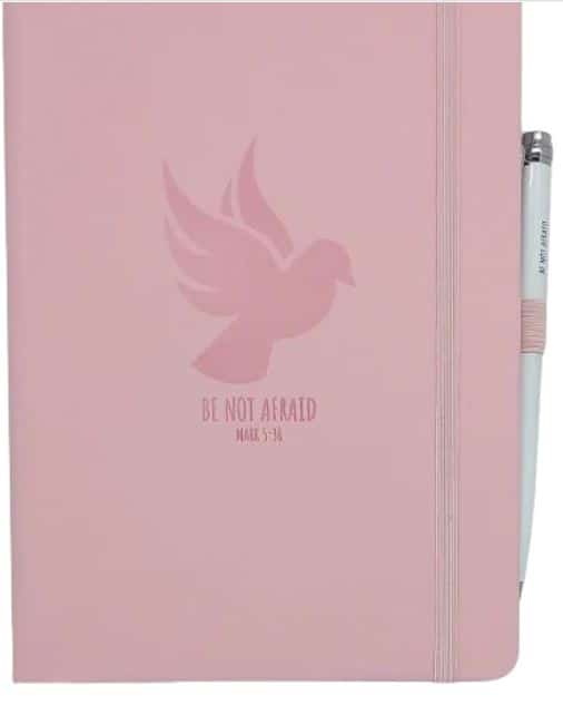 Be Not Afraid' Pink Holy Spirit Journal