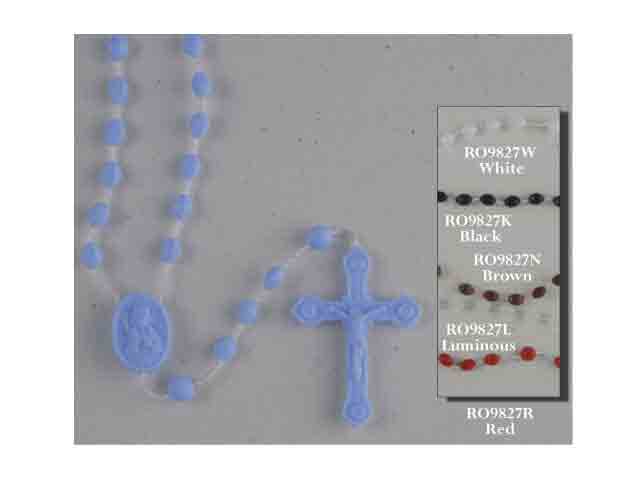 Plastic Rosary - Blue