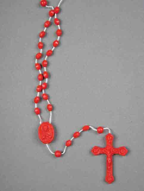 Plastic Rosary - Red